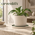 Orvenlith™ Modern Planter with Drainage Tray
