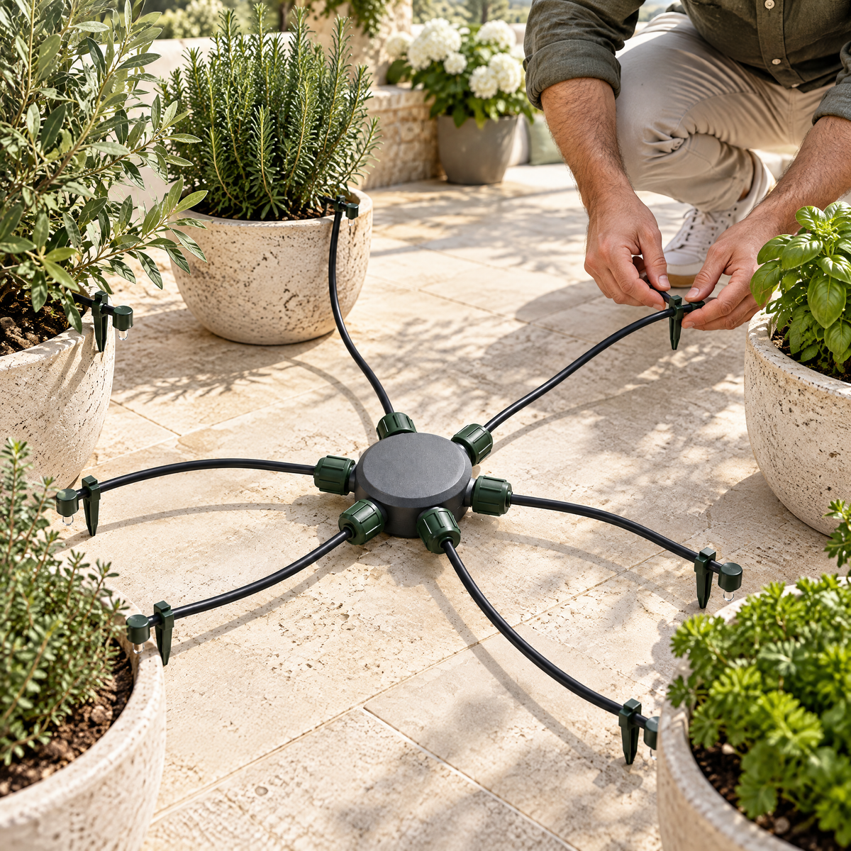 Orvenlith™ Multi-Outlet Garden Drip Irrigation System