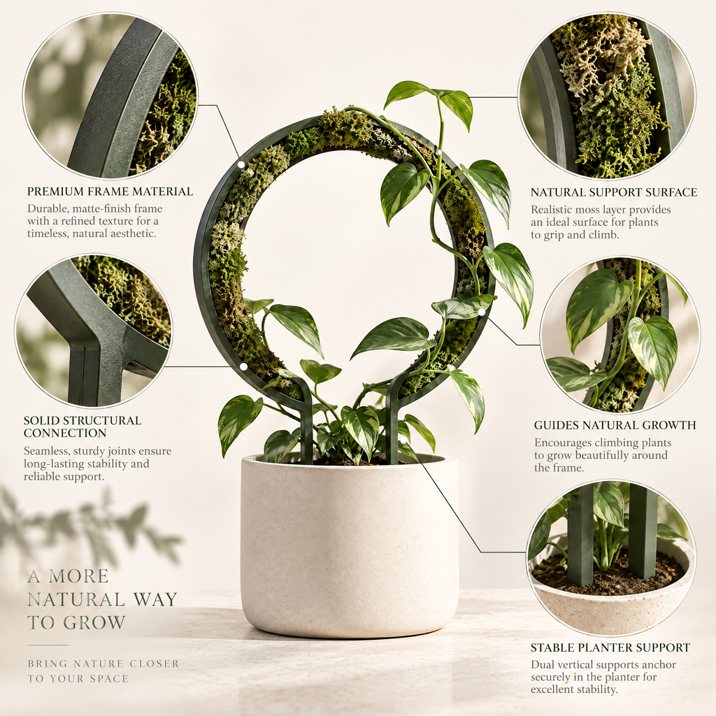 Orvenlith™ Circular Moss Plant Trellis