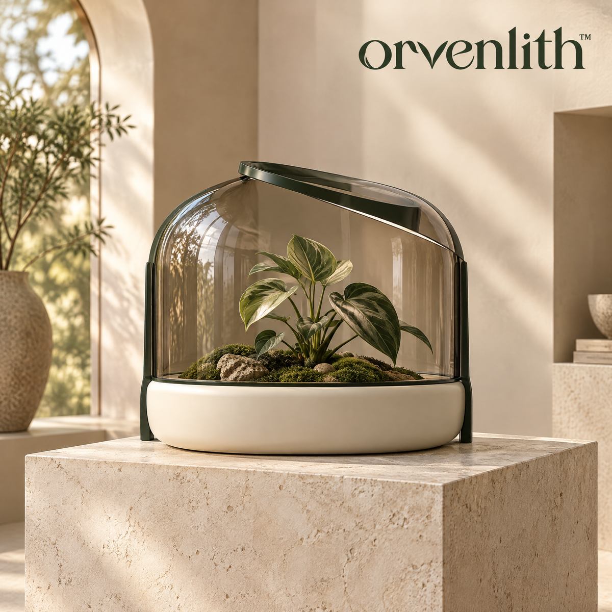 Orvenlith™ Modern Glass Plant Terrarium — product image 1